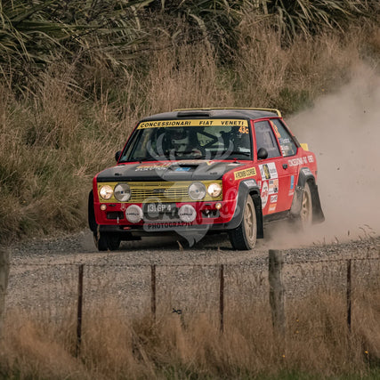 Otago rally ss3 #43c Fiat 131 Arbarth R - Automotive
