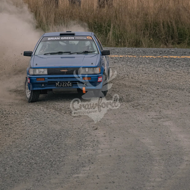 Otago rally ss5 #17c Toyota Corolla AE86 - Automotive