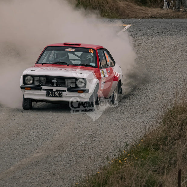 Otago rally ss5 #19c Ford Escort - Automotive
