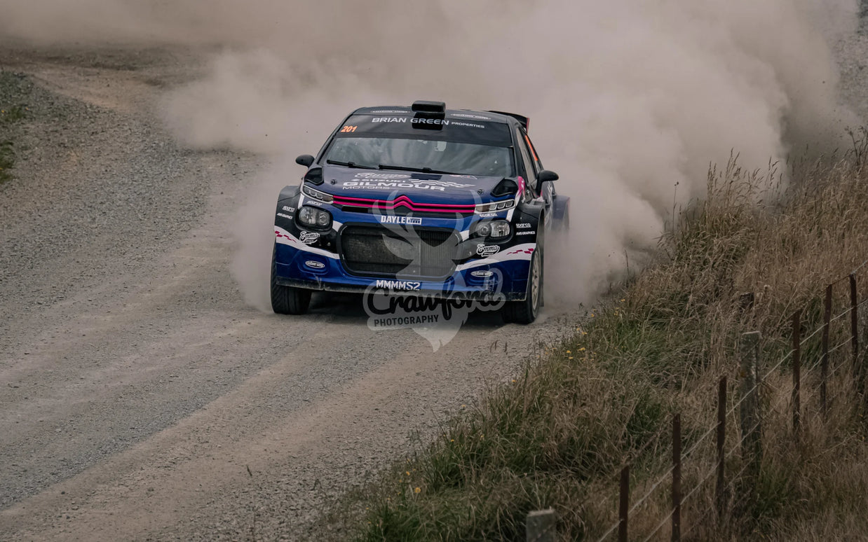 Otago rally ss5 #201 Citroen C3 Rally 2 - Automotive