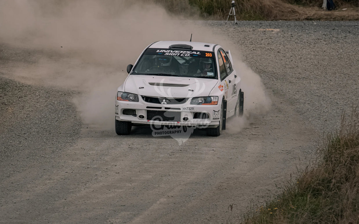Otago rally ss5 #203 Mitsubishi Lancer Evo 9 - Automotive