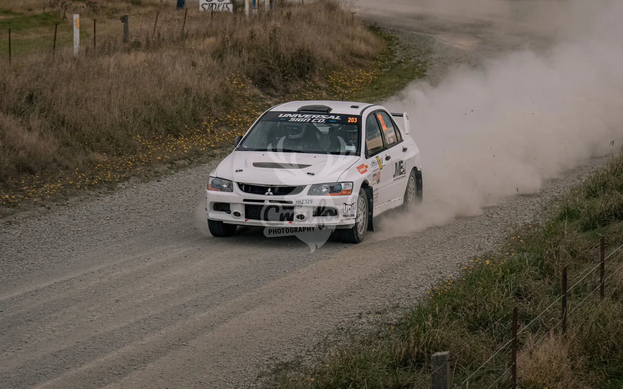 Otago rally ss5 #203 Mitsubishi Lancer Evo 9 - Automotive