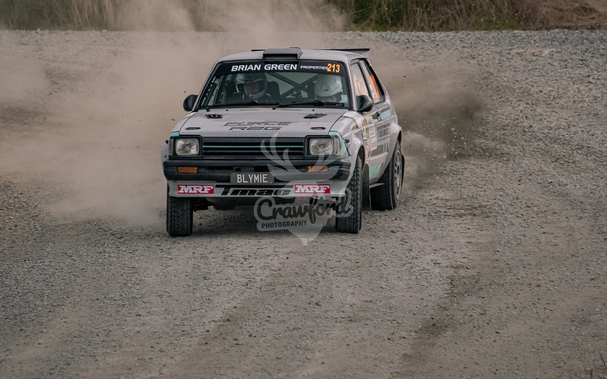 Otago rally ss5 #213 Toyota Starlet Hyabusa - Automotive