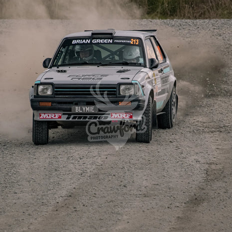 Otago rally ss5 #213 Toyota Starlet Hyabusa - Automotive