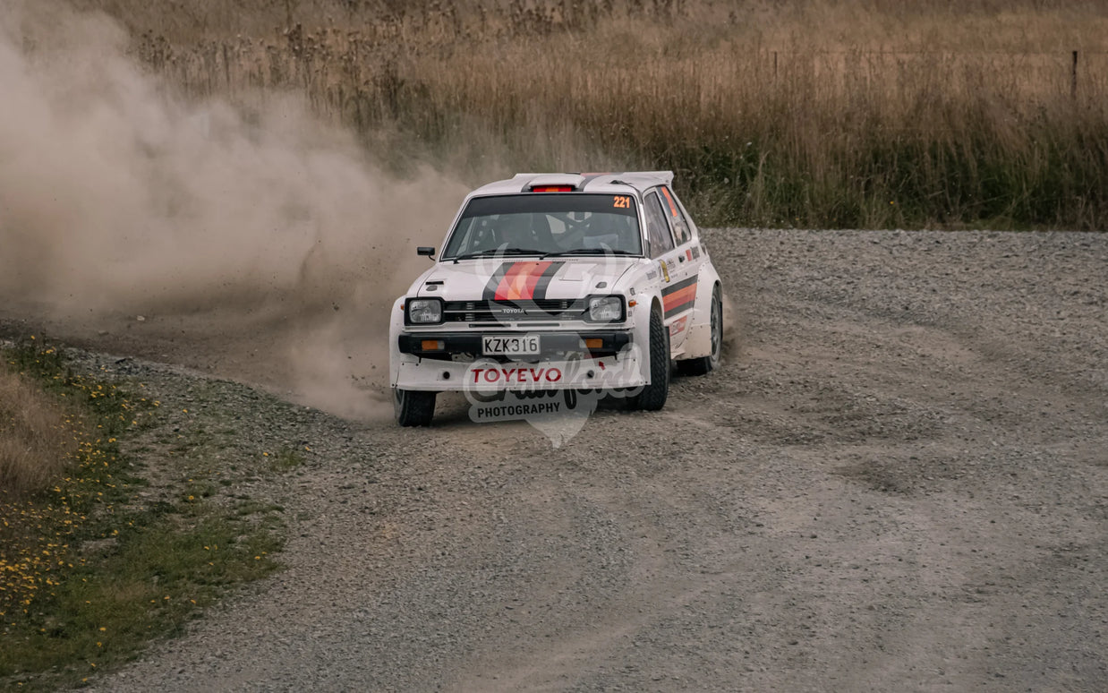 Otago rally ss5 #221 Toyota Starlet - Automotive