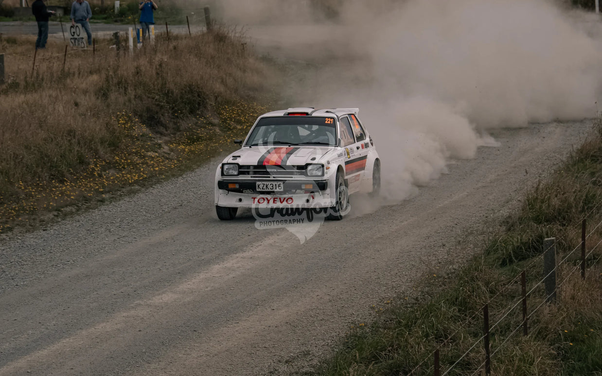 Otago rally ss5 #221 Toyota Starlet - Automotive