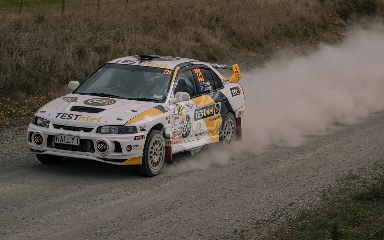 Otago rally ss5 #225 Mitsubishi Lancer Evo - Automotive