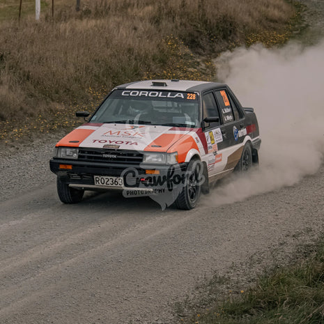 Otago rally ss5 #228 Toyota Corolla AE82 GT - Automotive
