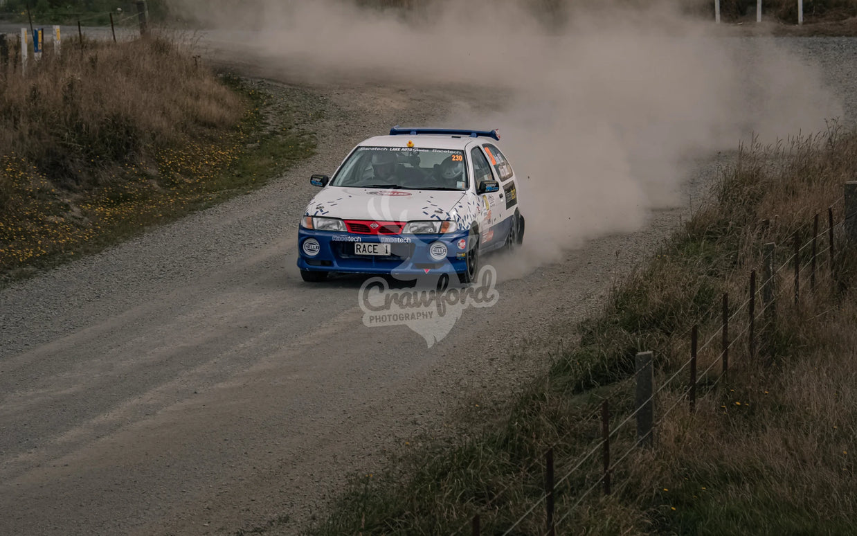 Otago rally ss5 #230 Nissan Almera - Automotive