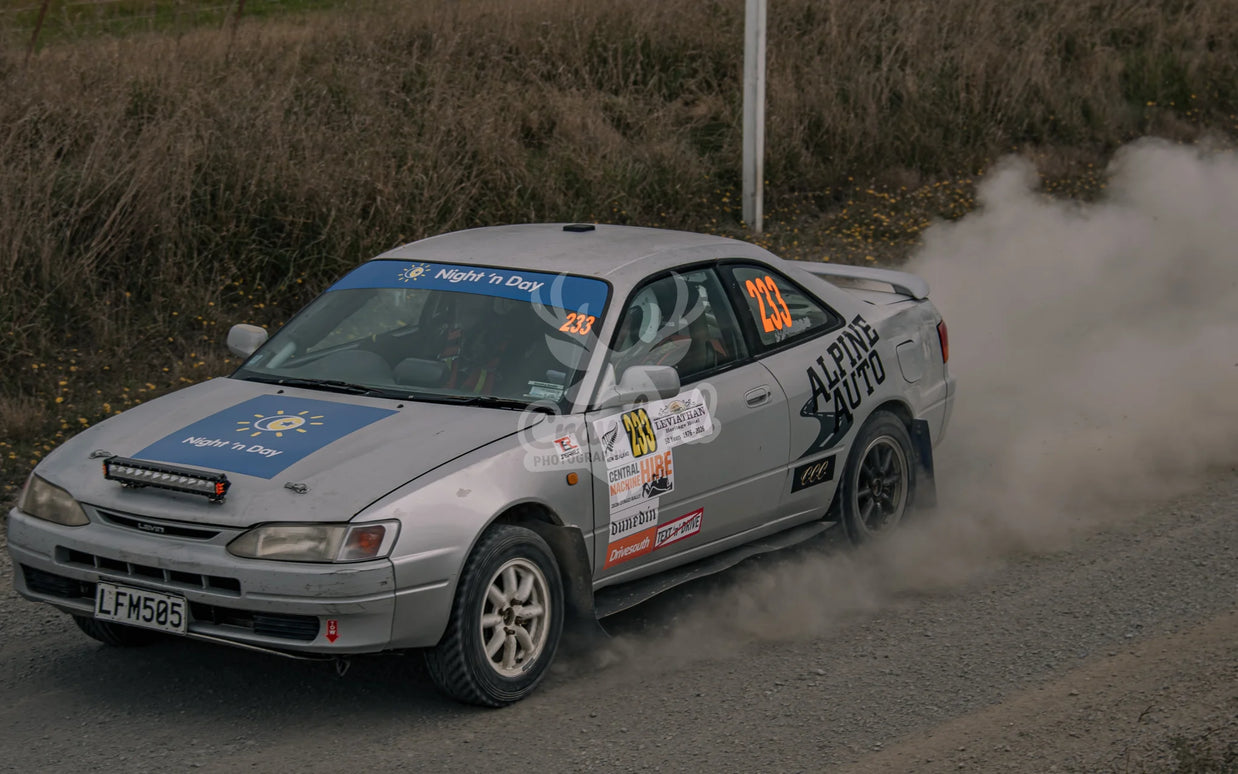 Otago rally ss5 #233 Toyota Trueno - Automotive