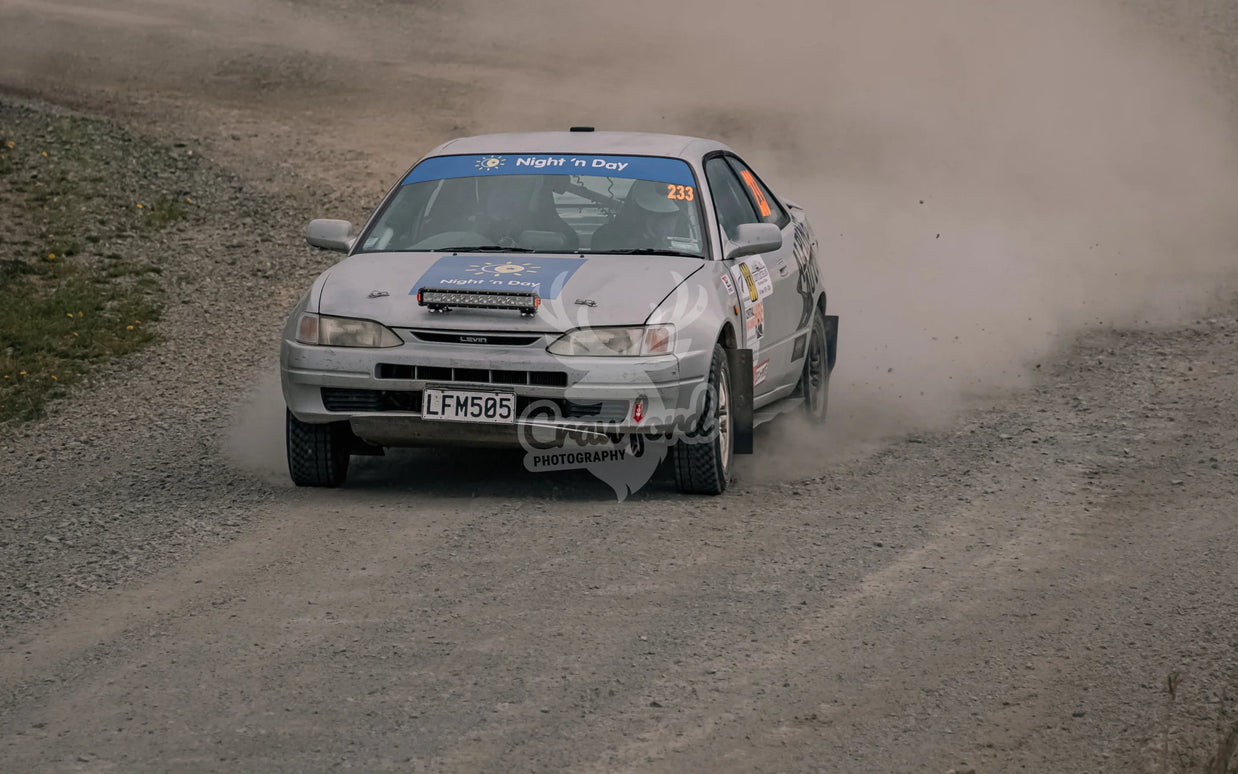 Otago rally ss5 #233 Toyota Trueno - Automotive