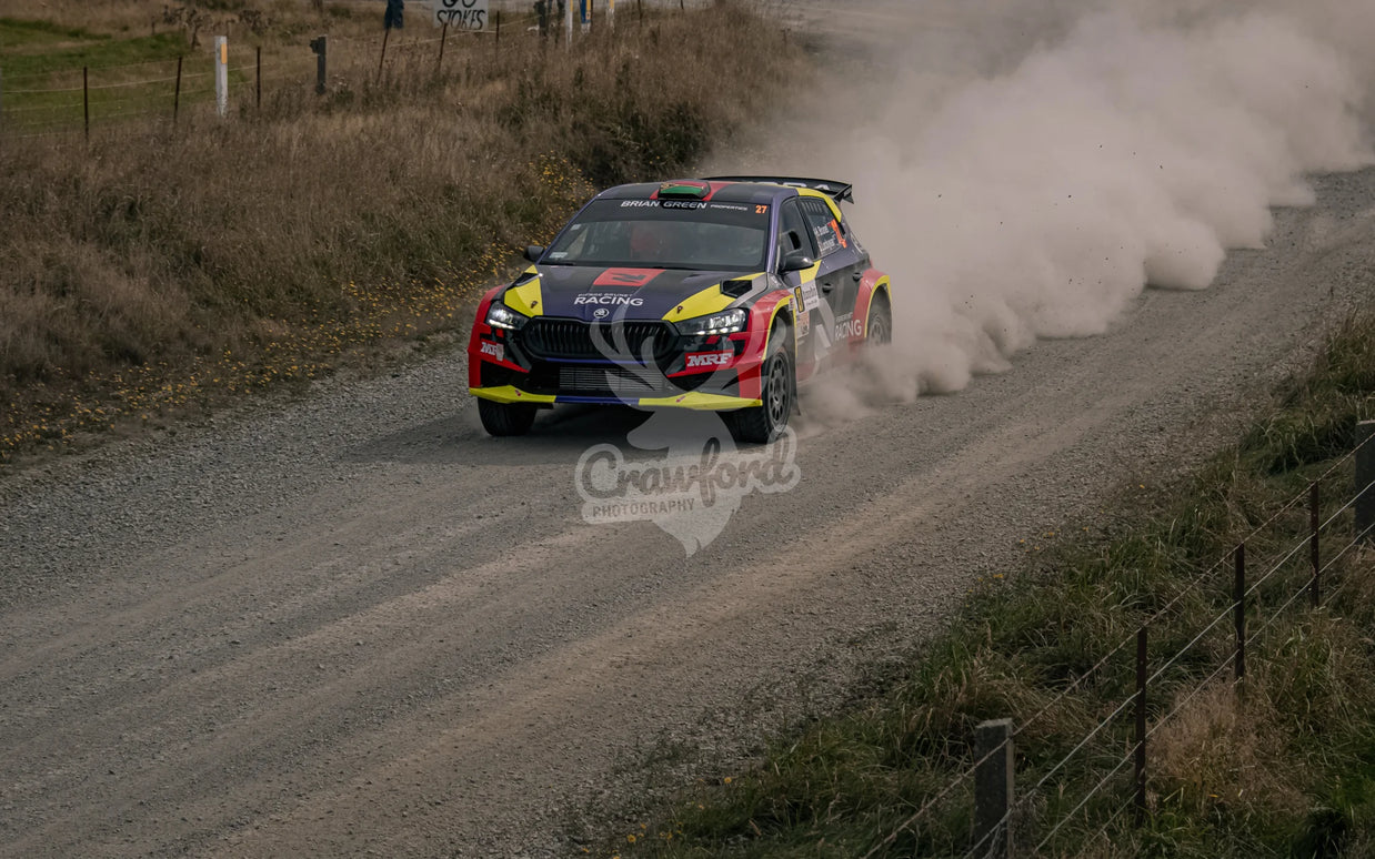 Otago rally ss5 #27 Skoda Fabia RS Rally2 - Automotive