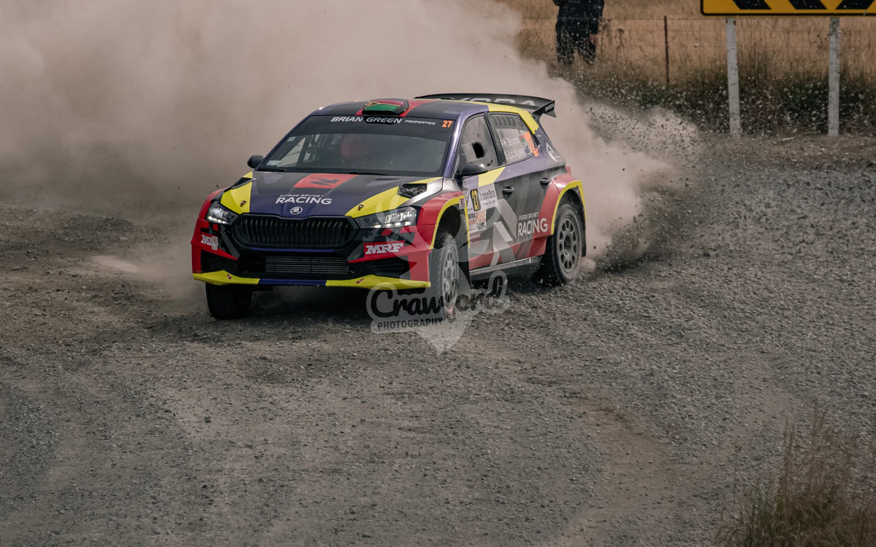 Otago rally ss5 #27 Skoda Fabia RS Rally2 - Automotive