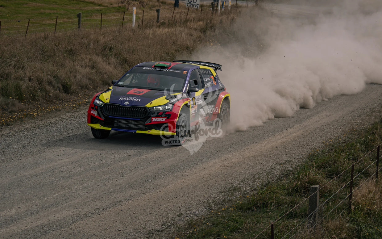 Otago rally ss5 #27 Skoda Fabia RS Rally2 - Automotive