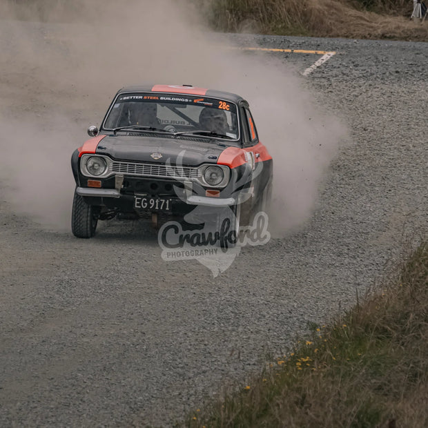 Otago rally ss5 #28c Ford Escort - Automotive